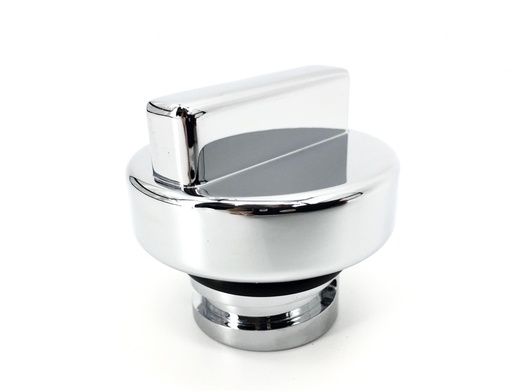 [1016-4021] Oil Cap Replacement Billet Aluminum Chrome Finish
